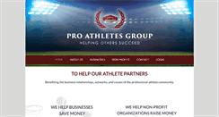 Desktop Screenshot of proathletesgroup.com