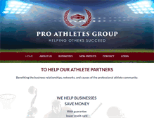 Tablet Screenshot of proathletesgroup.com